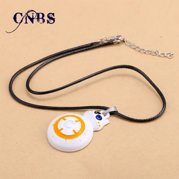 

12/pcs Star Wars Force Awakens BB8 BB-8 R2D2 Droid Robot Necklace Alloy Charm Pendant Cosplay Accessories Jewelry Gift YS10960