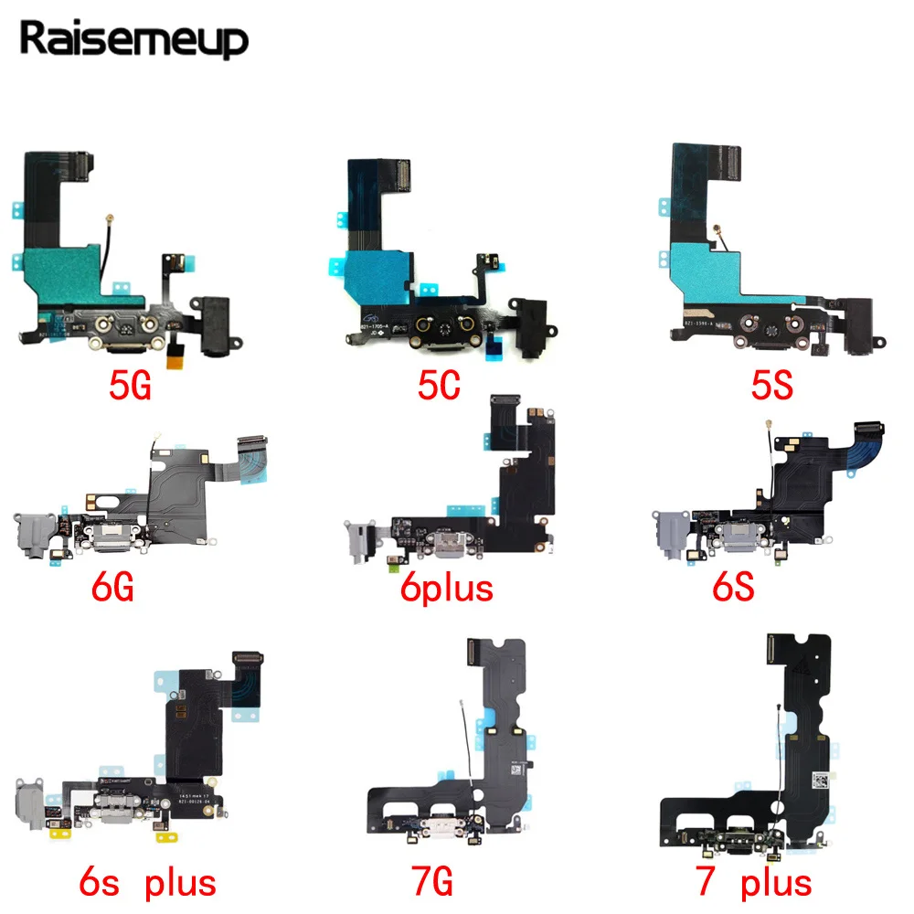 

White Charging Flex Cable For iP 4 4s 5c 5 5s se 6 6s 6sp 6p USB Charger Port Dock Connector With Flex Cable