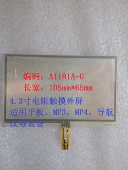 

Original New Tablet touch screen A1181A-G 4.3inch 105mm*65mm 90543-001881C for MID resistive touchscreen free shiping