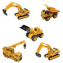 RC Trucks 1:64 Remote Control Construction Car Mini Excavator Simulation Model Engineering Car Digger Toy Crane Bulldozer huina 1510 rc excavator car 2 4g 11ch metal remote control engineering digger truck model electronic heavy machinery toy