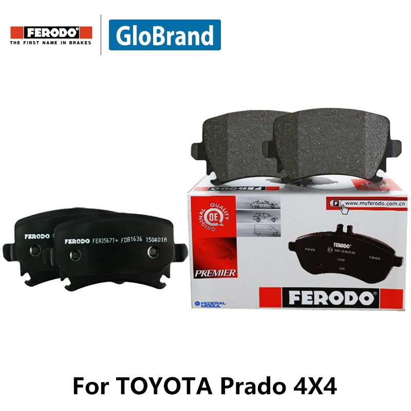 

4pcs/lot Ferodo Front Car Brake Pads For TOYOTA Prado 4X4 LandCruiser 4X4 4.2 TDFDB1502-D