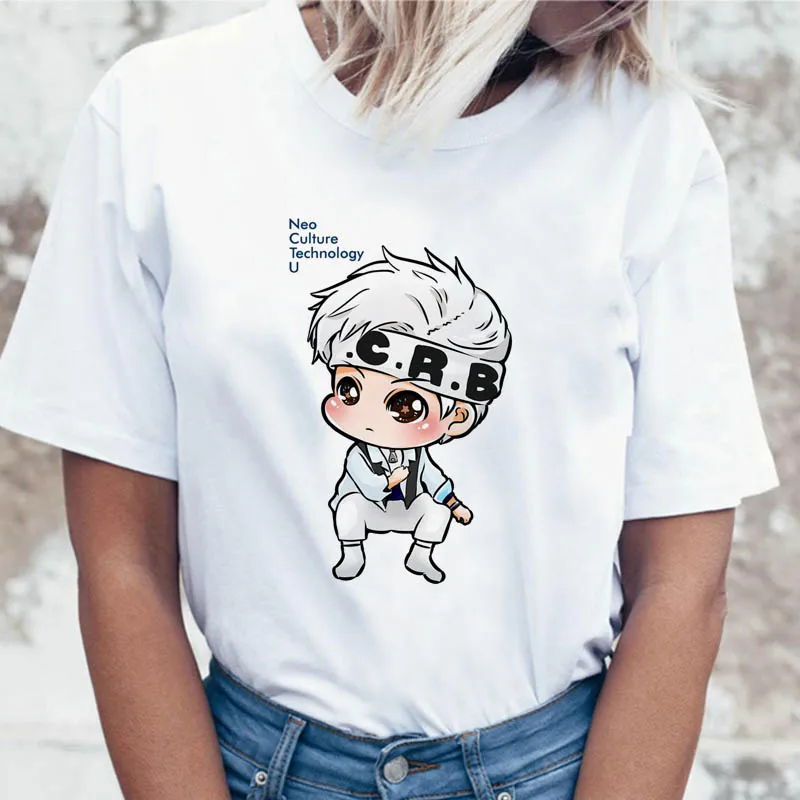 NCT 127 футболка с графическим рисунком корейский женский топ ulzzang harajuku Женская
