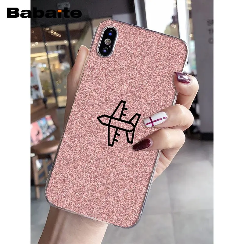 Travel the world paper plane aircraft pink