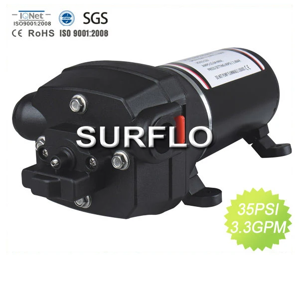 

KDP-4012 DC 12V electric high pressure diaphragm pump 17L/min 40psi CE RoHS complied Yacht RV Caravan pressurized water system
