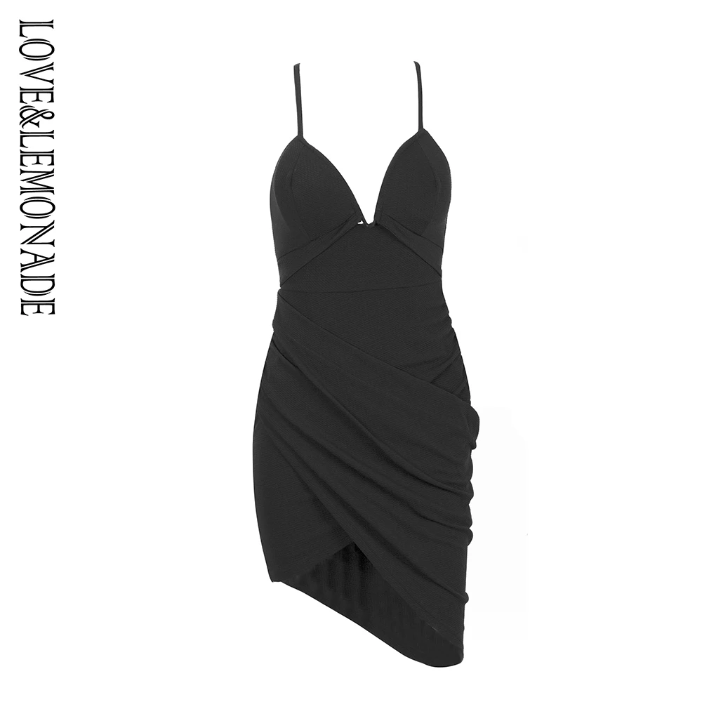 

Love&Lemonade . Black Tube Top Cross Open Back Party Dress LM1471
