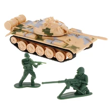 

Main Battle Tank Model with Realistic Firing Sounds & Light, 1:72 Scale Diecast Metal Army Tank Toy for Kids Boys