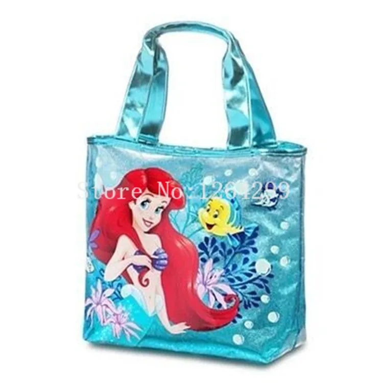 

New Fashion The Little Mermaid Ariel Princess Girls Kids PVC Waterproof Shoulder Bags Handbags For Children