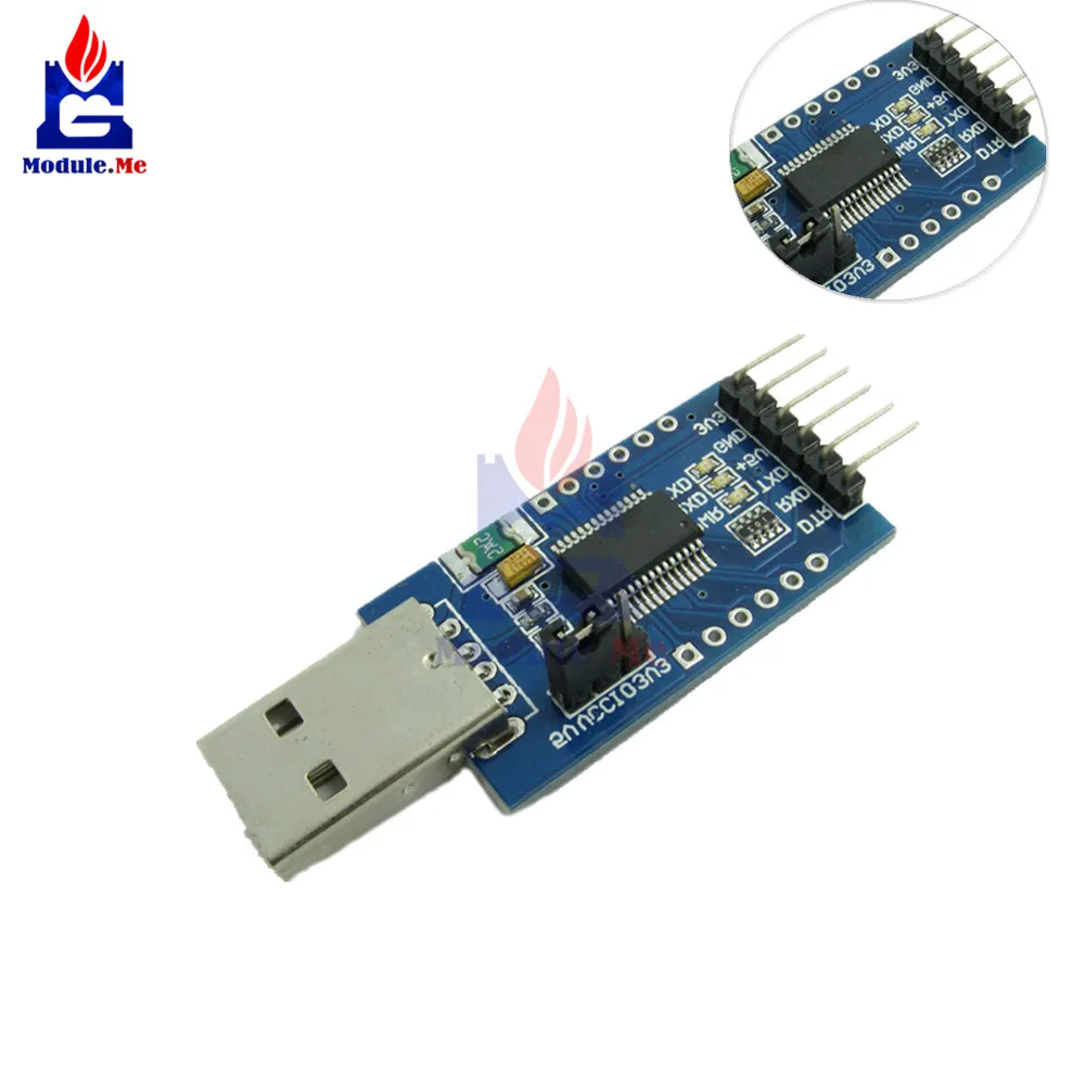 Модуль кабеля для скачивания 5 в 3 В FT232RL USB последовательного адаптера 232 Для Arduino