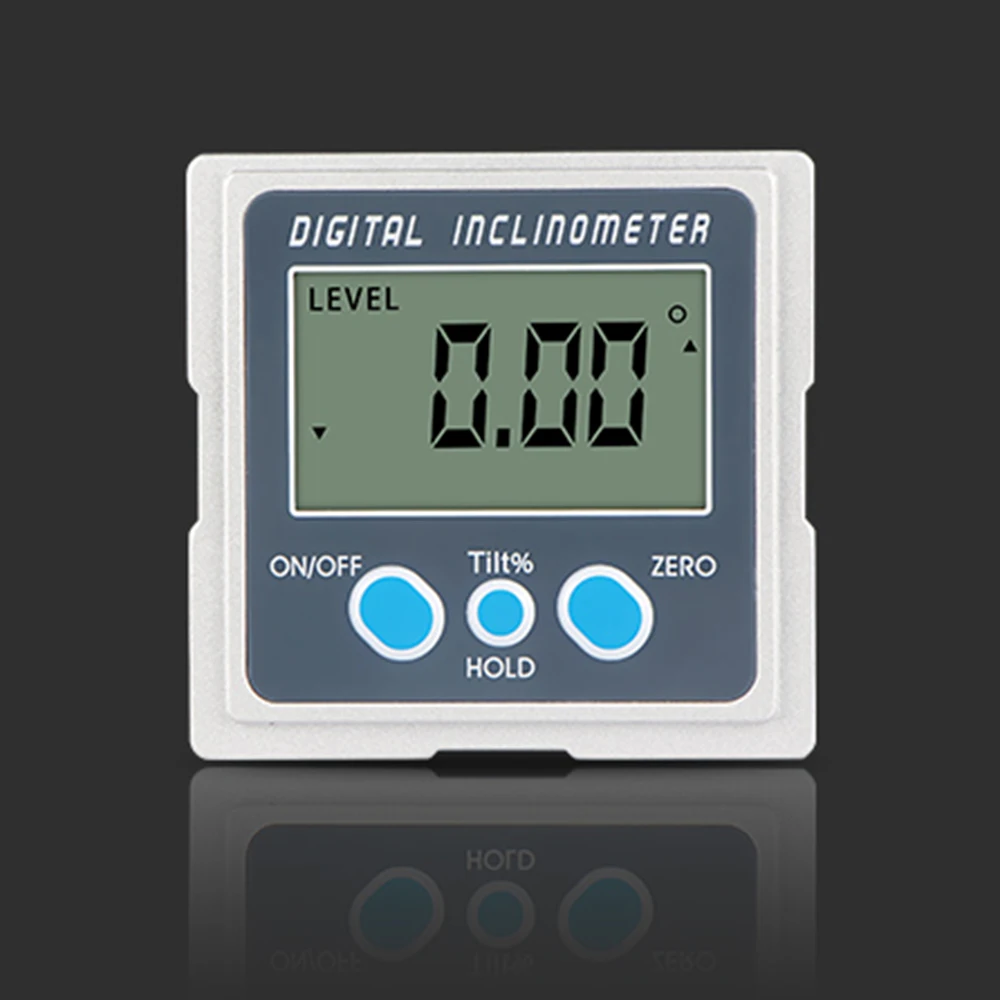 

Electronic Goniometer 360 Degree Level Box LCD Digital Protractor Zinc Alloy Shell Mini Inclinometer Angle Finder With Magnet