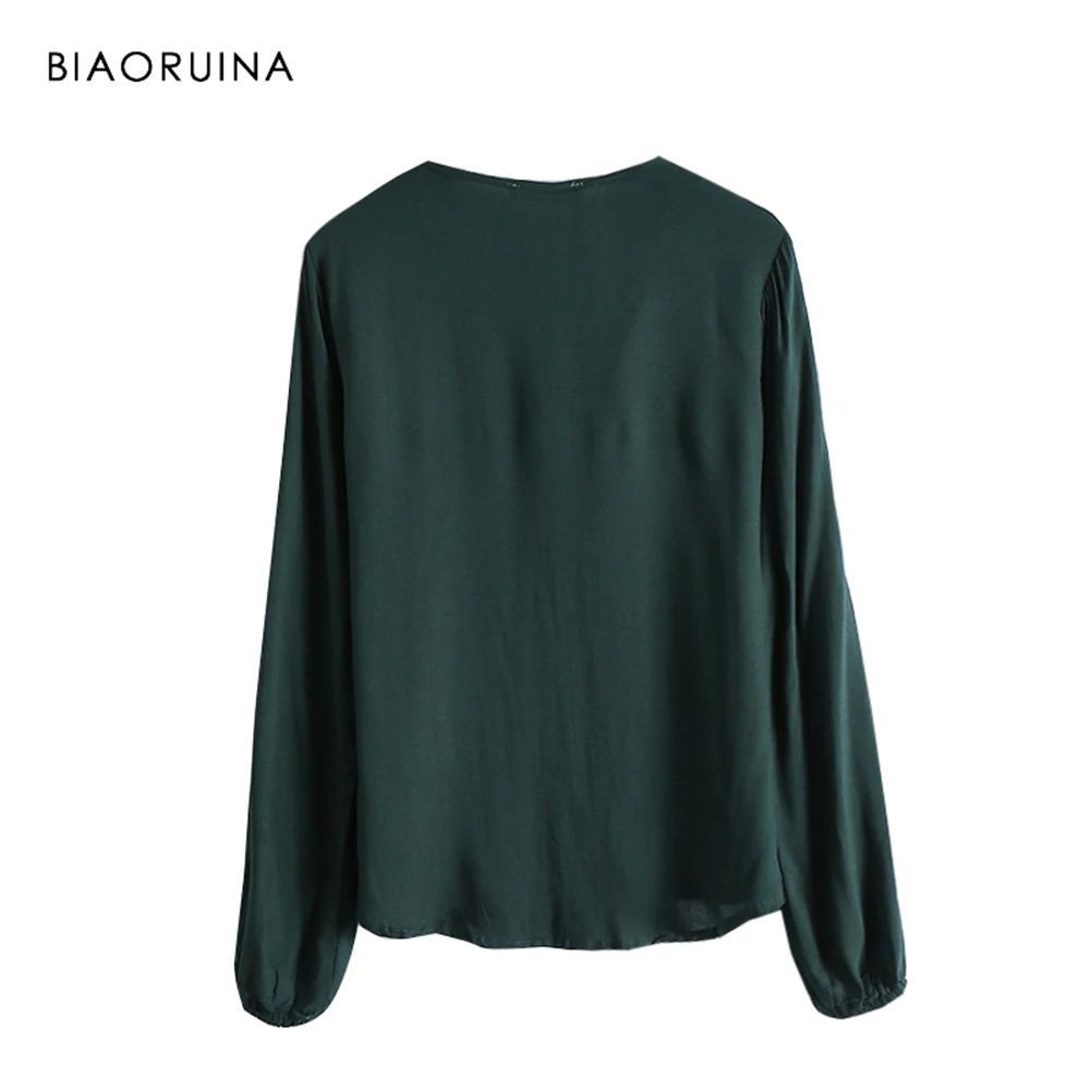 BIAORUINA المرأة الصيف الخامس الرقبة الصلبة مستقيم تي شيرت طويلة الأكمام الإناث الأساسية كل مباراة قمم السيدات أنيقة المحملات الصيف قمم BIAORUINA المرأة الصيف الخامس الرقبة الصلبة مستقيم تي شيرت طويلة الأكمام الإناث الأساسية كل مباراة قمم السيدات أنيقة المحملات الصيف قمم