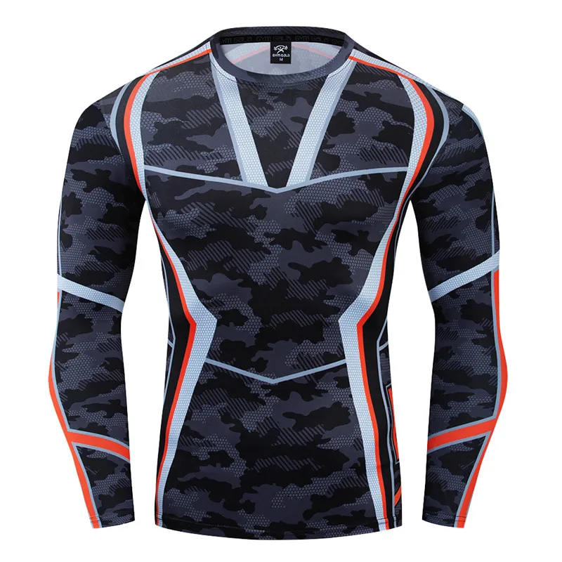 

New 2019 Man's Bodybuilding Compression Shirt Dragon Ball Anime Cartoon 3D Printed Men Fitness Quick Dry Long Sleeve T Shirt