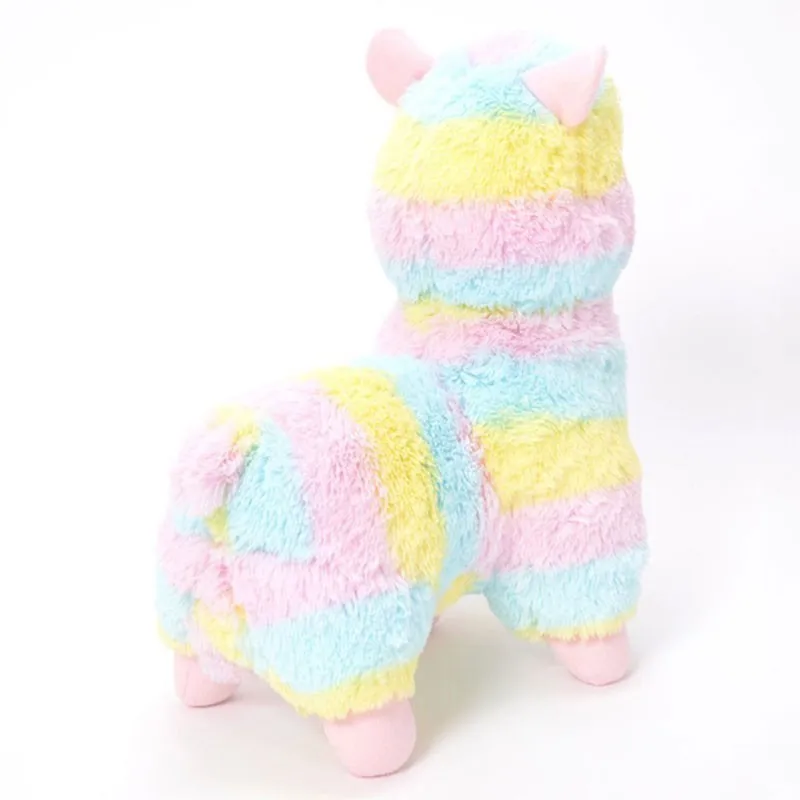 Милый брелок для ключей из альпаки Радуга Alpacasso Kawaii овечка лама мягкая плюшевая игрушка кукла рождественский подарок подвеска плюшевый брелок для ключей