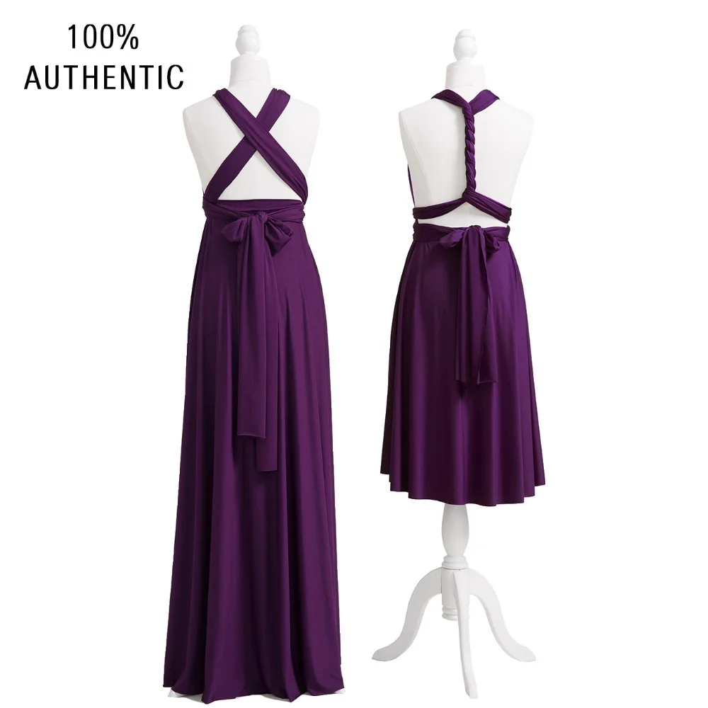 Dark Purple Convertible Dress