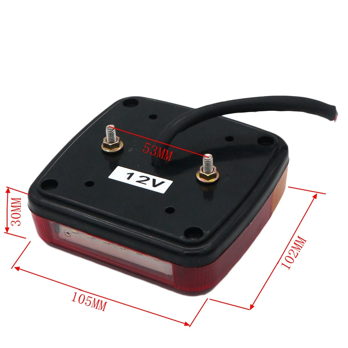 Najtaniej Eonstime 2 sztuk 12V ciężarówka z przyczepą 26 tylne światło led tylne światło tylne lampy hamulca Turn Signal oświetlenie tablicy rejestracyjnej lampa