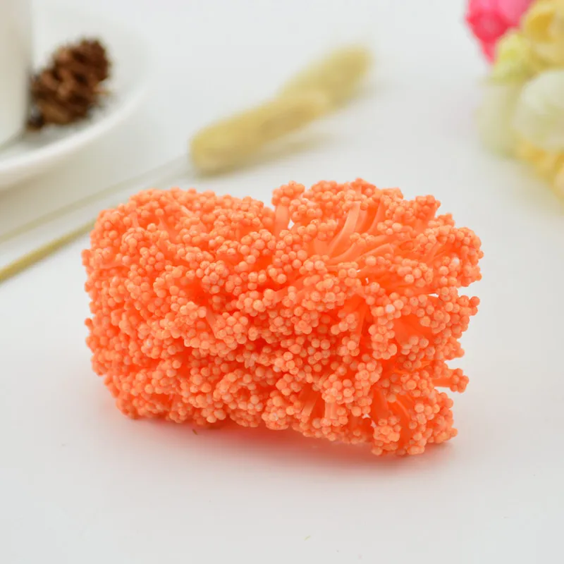 12 шт. мини ПЭ пенный помпон искусственные цветы для свадебной коробки украшения ручной работы аксессуары помпон для гирлянды «сделай сам» искусственные цветы - Цвет: Orange