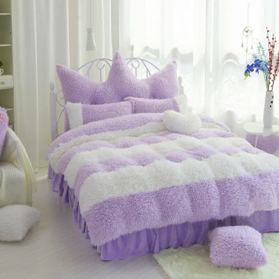 

Flannel short plush bedding Duvet Cover Set 2016 New Origami Cranes Bedding Set Polyester Bed Sheet Cozy Duvet Cover Sets