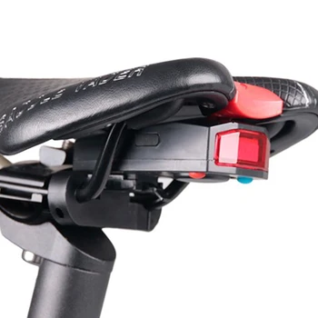 

Mountain bike tail light with anti-theft alarm USB chargeable bicycle light waterproof rear lamp Bike Finder Horn bike accessori