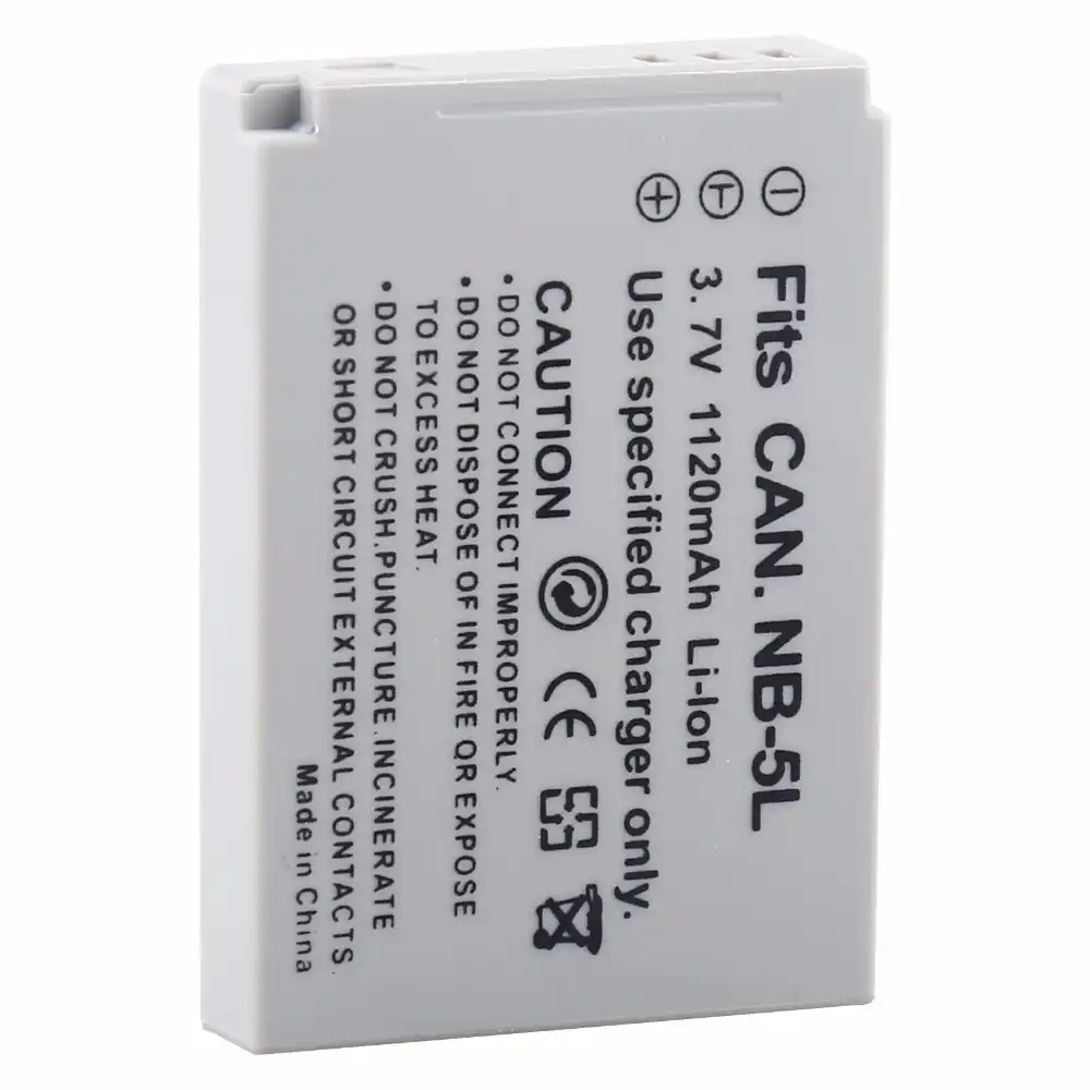 Nueva batería Li-Ion NB-5L NB5L para CANON 3.7V 1120mAh US
