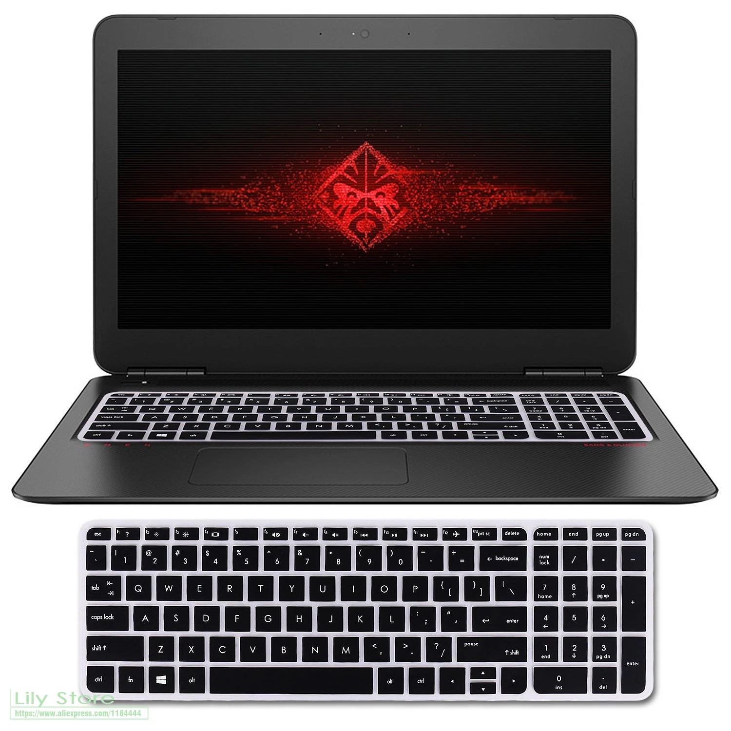 

17'' 17.3'' Silicone Keyboard Protector cover for 2016 2017 HP Pavilion 17 OMEN 17t ENVY 17z m7-n m7 17t-n 17-s series