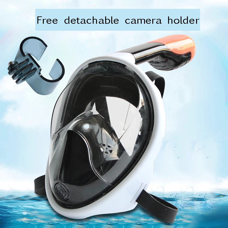 

Underwater Anti Fog Diving Mask Snorkel Swimming Training Scuba mergulho 2 In 1 full face snorkeling mask For Gopro Camera