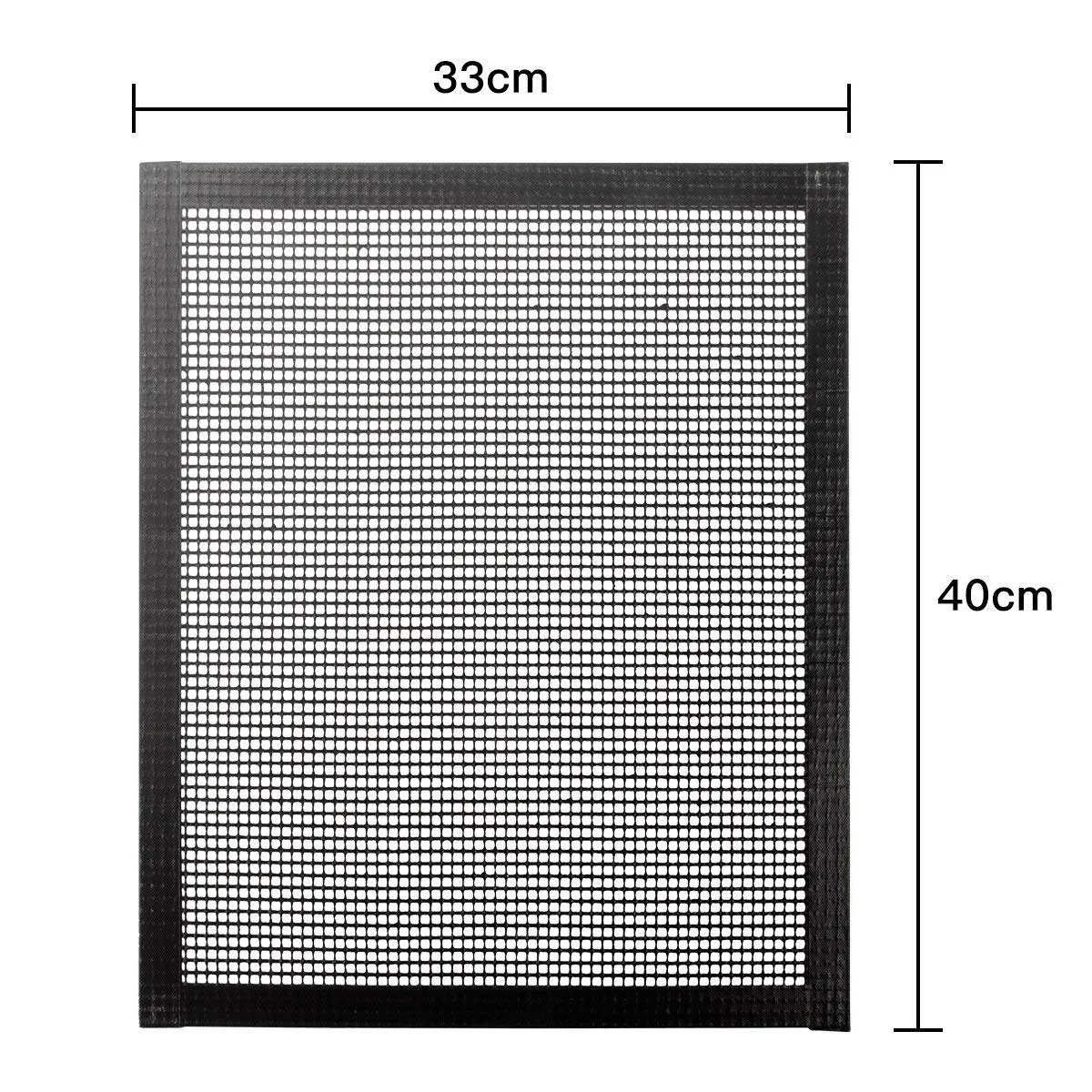 Набор из 3 ковриков для барбекю и гриля для приготовления пищи, сетчатый коврик для приготовления пищи с антиклеевым покрытием, многоразовые листы для приготовления пищи, сетчатый коврик для выпечки, газовый углерод