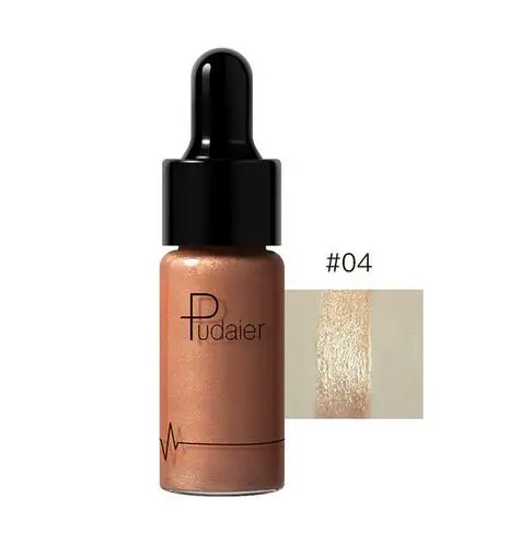 Pudaier 12 цветов жидкий хайлайтер макияж масло освещающий консилер, Шиммер блеск губ лицо светящийся бронзер хайлитер основа праймер - Цвет: P1216 04