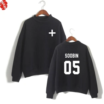 

TXT Tomorrow X Together Turtleneck Sweatshirts Women/Men Fashion Printed Long Sleeve Sweatshirts 2019 Kpop Streetwear Clothes