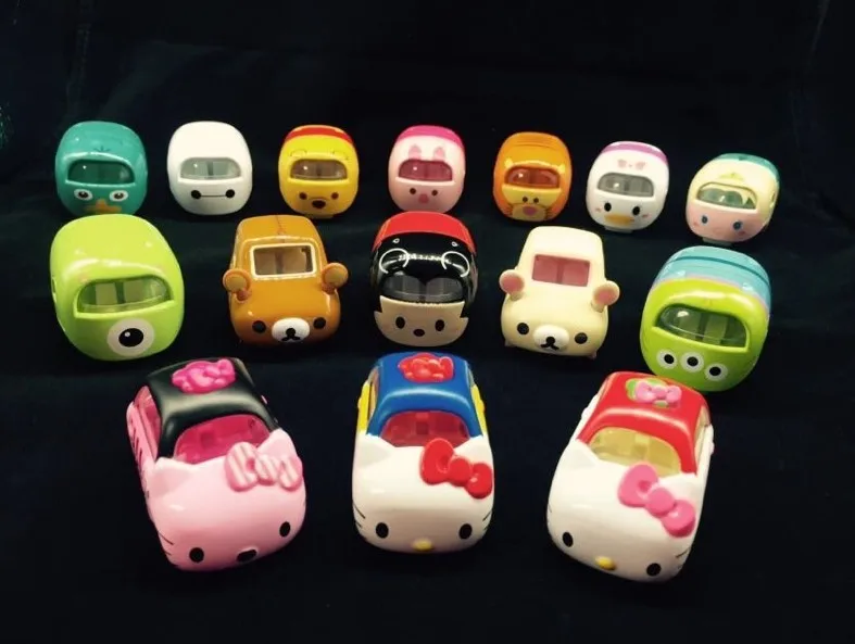 

1pc Tsum Tsum Diecasts Cartoon Mickey Minnie Monsters University Mike Sulley Cars Opp Bag Package