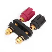OOTDTY 4mm Dual Banana Female Jack Terminal Binding Panel Post Mount Connector