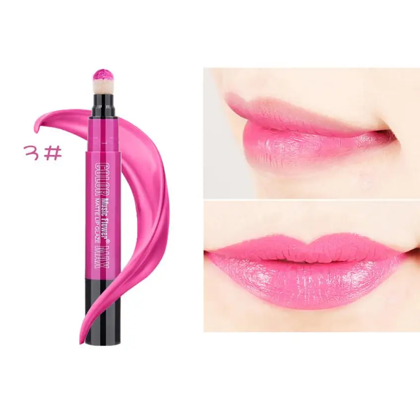 

Makeup Rotating Soft Air Cushion Sponge Lipstick Matte Silky Bite Natural Lip Gloss #F