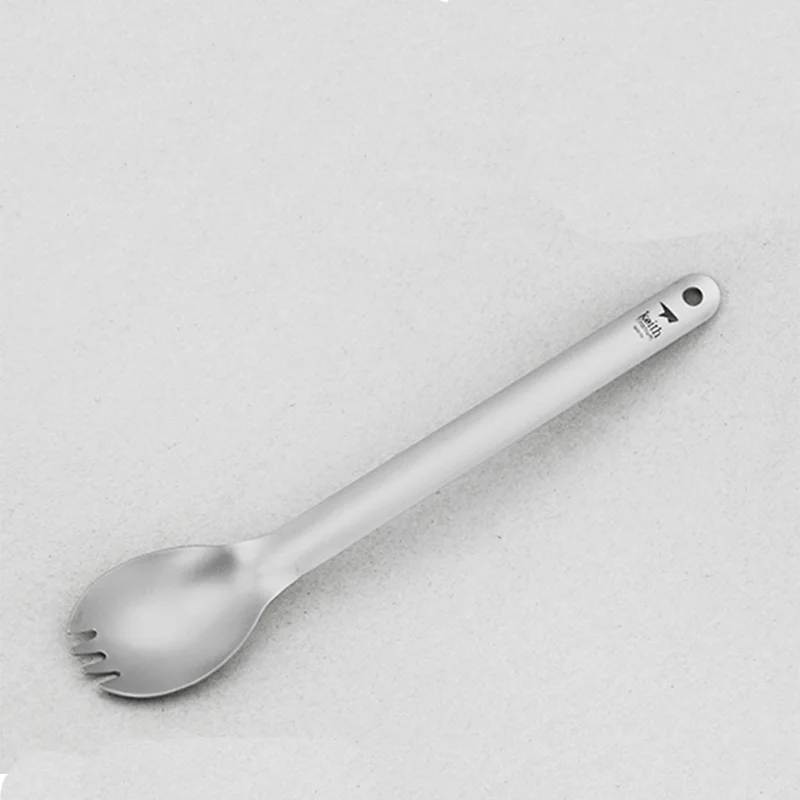 2018 New Keith Long Handle Spoon Titanium Cutlery Camping Outdoor And