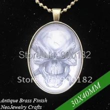 30x40 мм основа для камеи под старую бронзу подвесные подносы+ подходящий кабошоны из прозрачного стекла+ подходящий ожерелье из шариковой цепочки