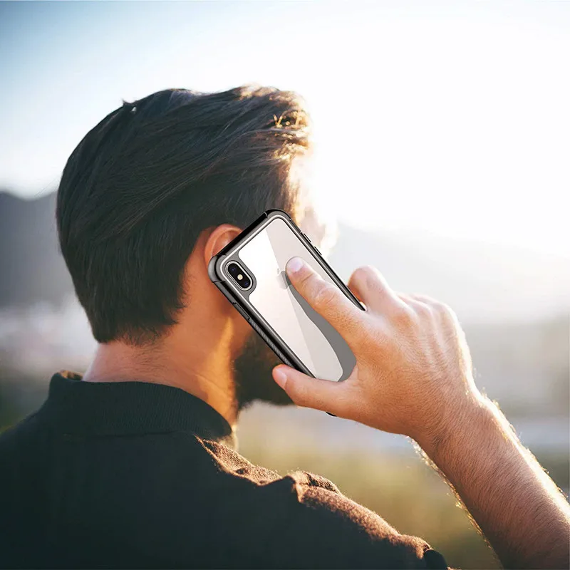 For iPhone Xs Max Shockproof Case Life Water Shock Dirt Snow Proof Protection for iPhone X XS XR Full Body Rugged Clear Cases