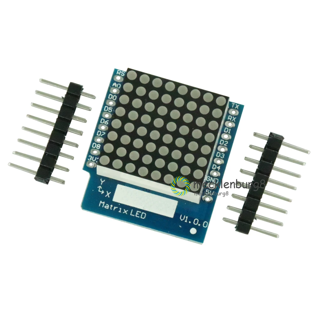 Матричный светодиодный экран V1.0.0 для WEMOS D1 мини модуль вывода цифрового сигнала