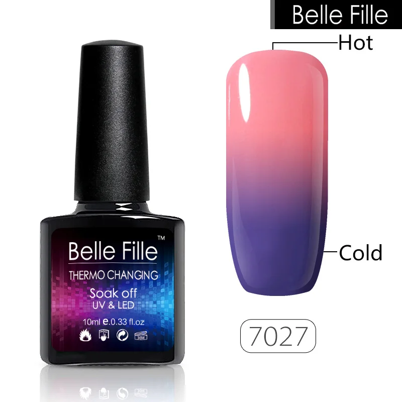 Belle Fille 10 мл Температура сменить гель лак для ногтей UV Gel Long Lasting Nail Полупостоянный