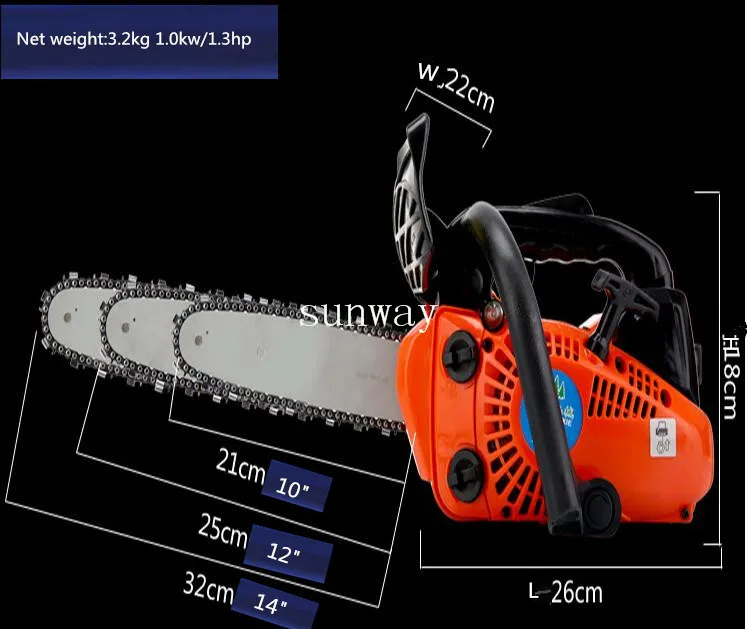 1" бар 2500 цепная пила, цепная пила детали, 25cc цепная пила, легкий старт маленький двигатель с высоким качеством