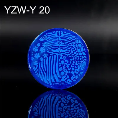 YZW-Y серии ногтей штамп штамповки пластины 20 стилей, из нержавеющей стали шаблоны для ногтей изображения пластины инструмент Аксессуары - Цвет: Y20