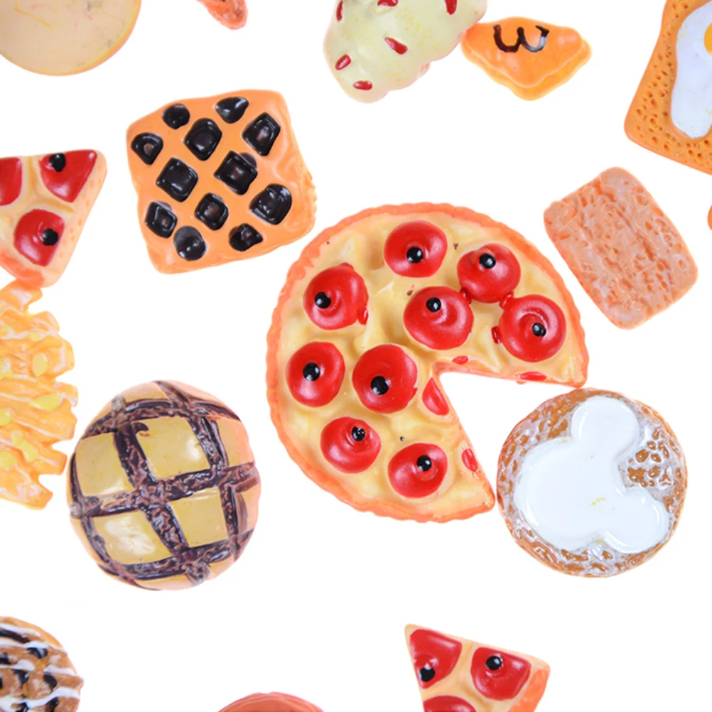 10pcs Home Craft Mini Food Ornament Miniature Dollhouse Decor Doll House Accessories Scale Miniatures