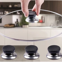 Универсальные кухонные запасные части для посуды ручка для крышек от кухонной посуды Крышка для кастрюли крышка круговая ручка с винтом