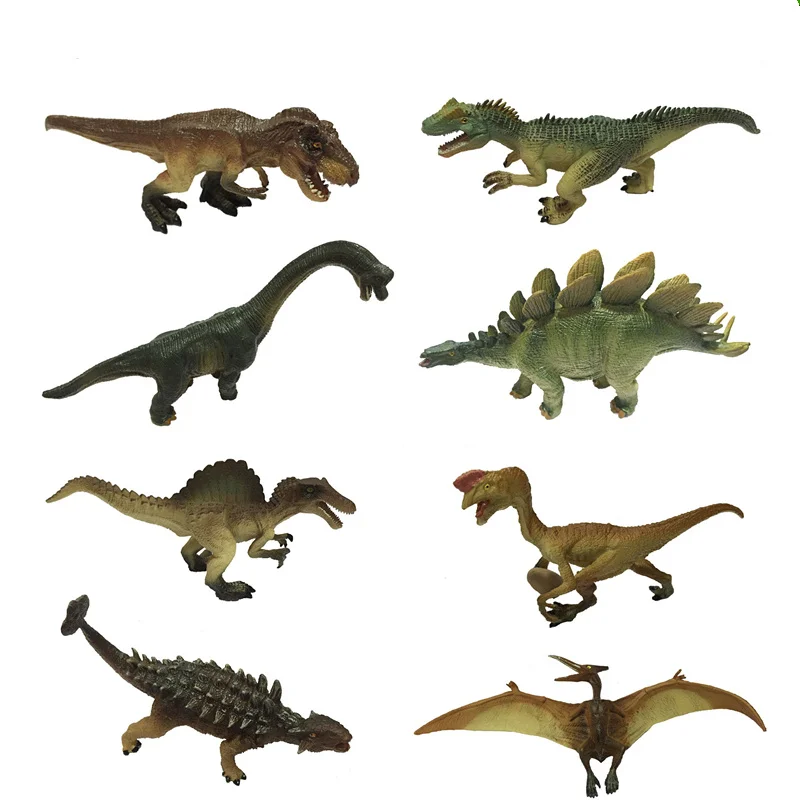 

8pcs/set Dinosaurs Monster models figures figurines set toys plastic Simulation Animal pterosaurs tyrannosaurs Gift For KIDS