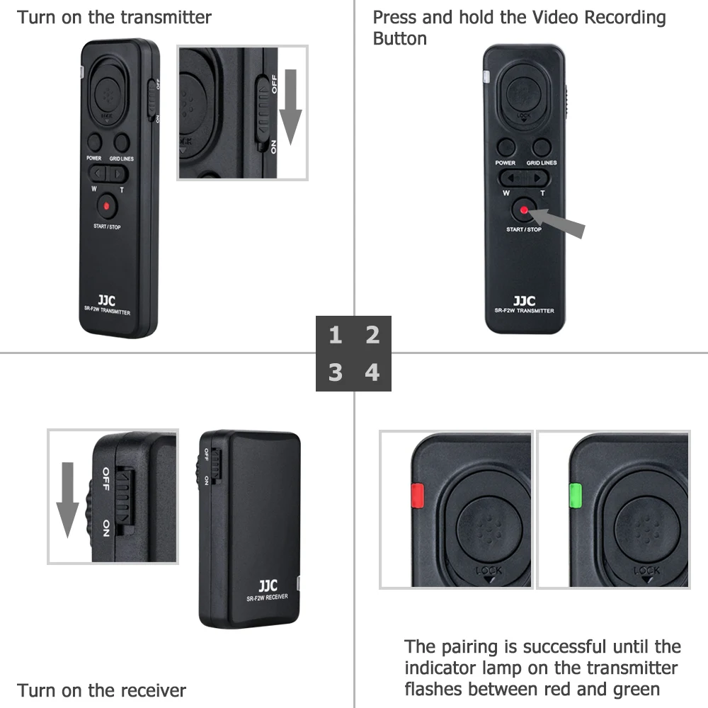  JJC Camera Wireless Remote Control for SONY Alpha a7III a7SII a7R a6000 a6300 a6500 etc. Replace RM