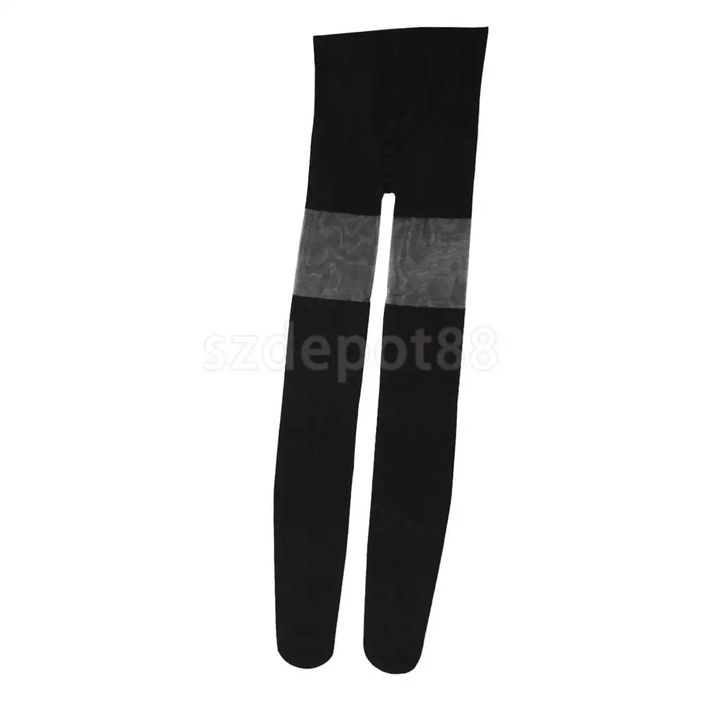 Women Lady Fashionable Sheer Tights Geometric Polka Dot Floral Patterned Elastic Pantyhose Long Stockings