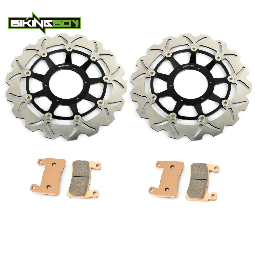 BIKINGBOY For Honda CBR929RR 2000 2001 CBR954RR 2002 2003 Fireblade CBR 929 954 RR 13&quot Front Brake Discs Disks Rotors + Pads |