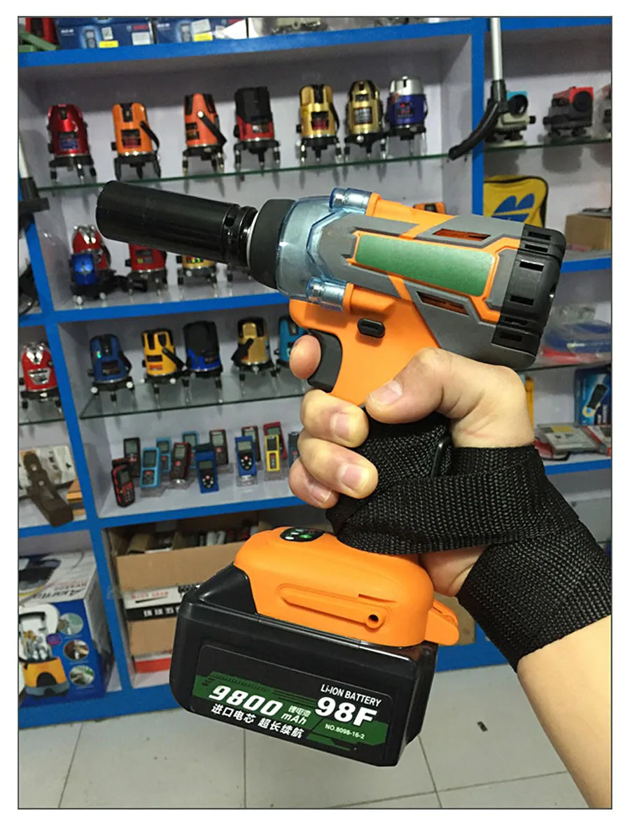 Brushless Cordless Rechargeable  Lithium Battery Car Electric Wrench-011
