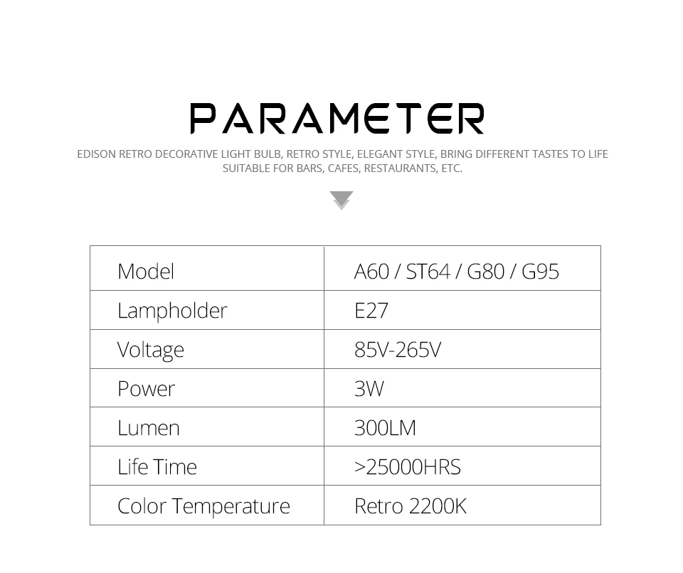 3D светодиодный Эдисон лампы E27 Винтаж украшения 110V 220V затемнения светодиодный Светодиодная лампа накаливания Медный провод шнура заменить лампы накаливания светильник