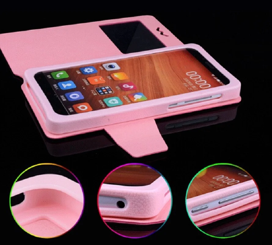 

Flip Push Up Phone Case for MaxCom Smart MS453 PU Leather Silicon Smart Phone Cases for MaxCom Smart MS453