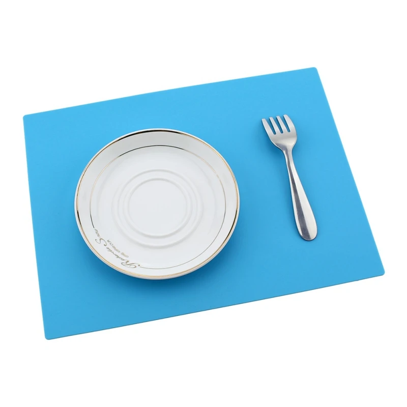 

1pc Silicone Placemat Baking Mat Non Stick Pan Liner Placemat Table Protector Pad Waterproof Coaster Kitchen Supplies 28x21cm