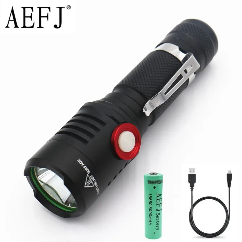

10000LM XM-L2 led flashlight 2-mode USB Rechargeable Torch light bike lamp lighting lantern