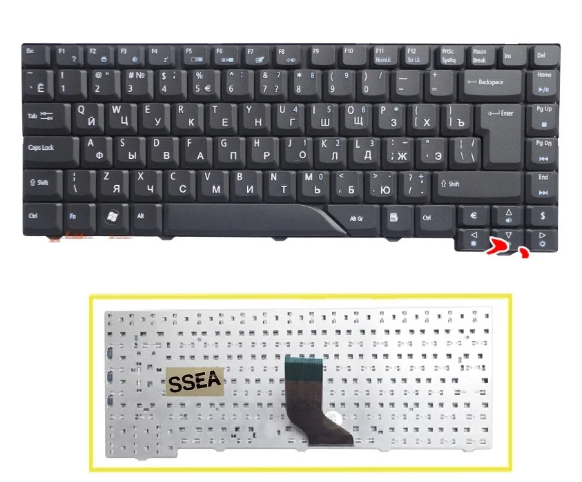 Ssea Nuova Russia Tastiera Ru Per Acer Aspire 4520 4710 4720 4920 5220 5710 5715 5720 5720G 5720Z 5310 5520 5910 5910G 5920G 5920
