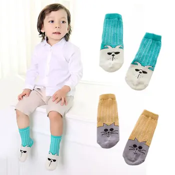 

Boys Girls Cartoon Knitted Cartoon Socks Kids Cotton Soft Socks Baby Hollow pattern Socks